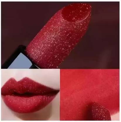 CATERINACHIARA GOLDEN DUST SHIMMERY SHINY MULTI PURPOSE GLITTER CHERRY RED PIGMENTED LIPSTICK