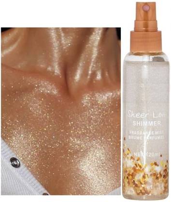 MYEONG Body Shimmer Face & Body Shine Glitter Liquid