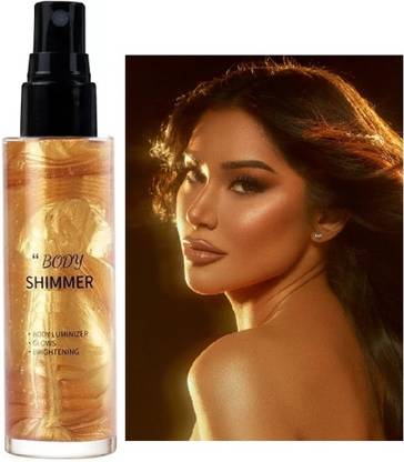 EVERERIN Gold Shimmer Finishing Spray For Face And Body,Brightening & Illuminating Glow