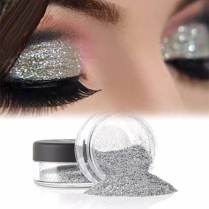 tanvi27 Multi Use Silver Eye Shadow Glitter Powder Pigment Eye Makeup
