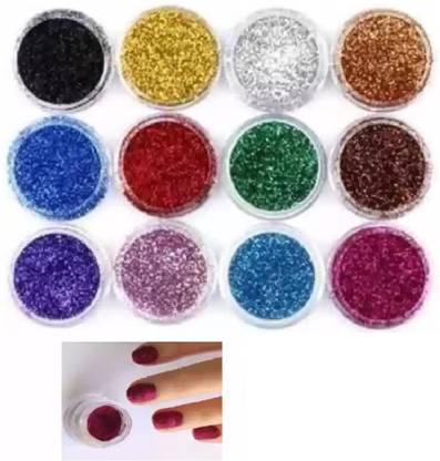 Bijlan Cosmetic 12 Color Loose Shimmer Multicolor Eye Shadow Glitter Powder Pigment Eye Makeup