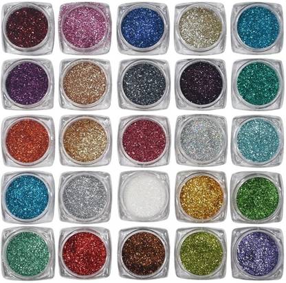 SILDUST Multicolor Shining Eye Shadow Glitter Powder 25 shades