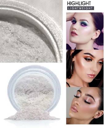 AMOSFIA HD SHIMMER WHITE LOOSE POWDER HIGHLIGHTER FOR USE MEN AND WOMEN