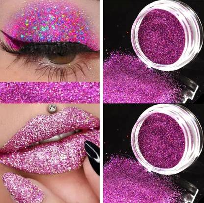 luzimaisa Violet Sparkle Eye Shadow Glitter Sparkling Dust Body Face Nail Party MakeUp