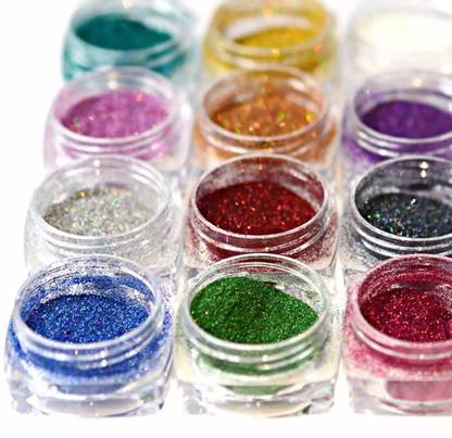 ADJD Super Shimmer Glitter & Dotting Tools for Nail Art Hair Craft