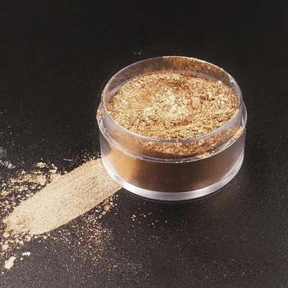 AFARAXIA Glitter Shimmer Gold Compact Powder