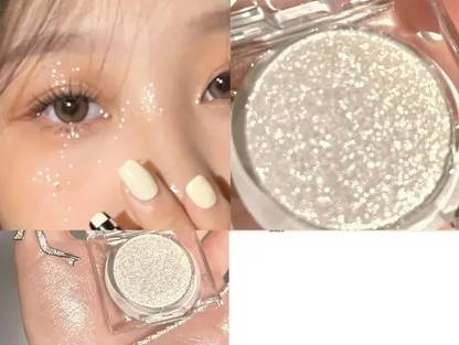 CATERINACHIARA Shimmer Glitter Highlighter Palette, Korean Eye Glitter Makeup Highlighter2