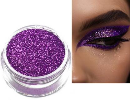 MYEONG 3D Finish Multi Purpose Thick Shimmer Glitters Violet Color Shimmer Powder