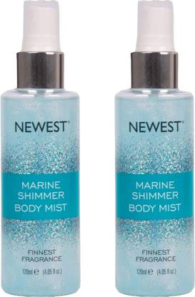 NEWEST Marine Shimmer Fragrance Body Mist Spray For Women (Pack Of 2)