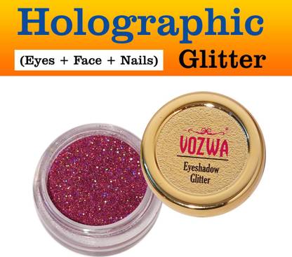 VOZWA Holographic Pink Glitter (Eyes + Face + Nails)