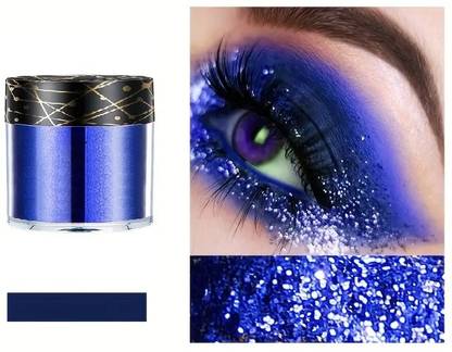 MYEONG Blue Sparkle Loose Glitter Eyeshadow Nail Art Multi Purpose Powder