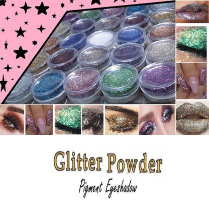 Amaryllis Best Makeup Glitter Shine Eye Shadow Powder Multi Color 25 Color