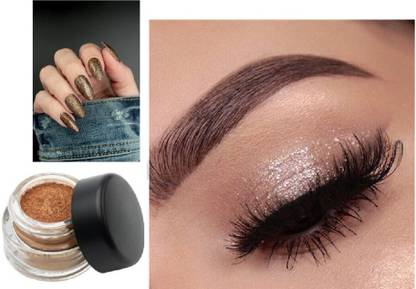 DARYUE Brown Color Ultra Shiny Glitter Eye Shadow AND NAIL POLISH