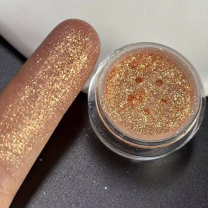 YAWI 3D Gold Eyes Makeup Metallic Glitter Eye Shadow