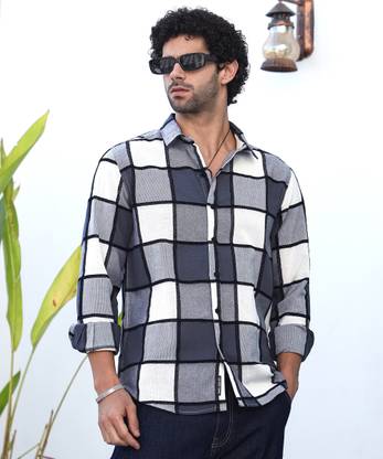 CAMPUS SUTRA Men Printed Casual Grey Shirt
