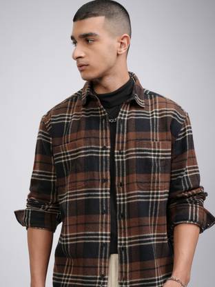 HIGHLANDER Men Checkered Casual Multicolor Shirt