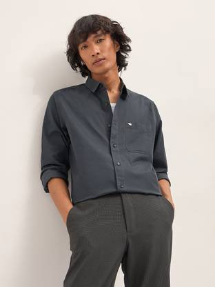 THE BEAR HOUSE Men Solid Casual Brown Shirt