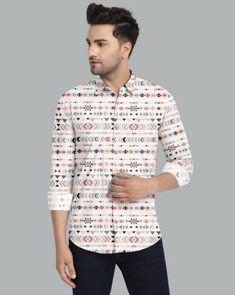 Men Printed Casual Multicolor Shirt