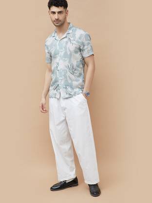 CODE by Lifestyle Men Printed Casual Grey Shirt