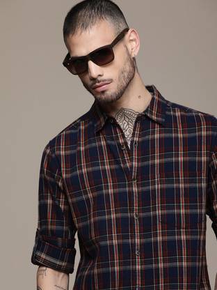 Roadster Men Checkered Casual Multicolor Shirt