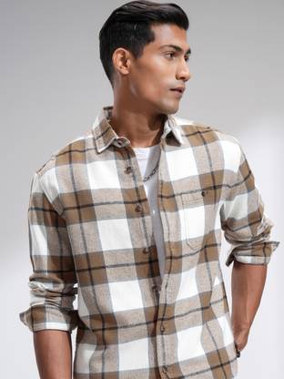 HIGHLANDER Men Checkered Casual Multicolor Shirt
