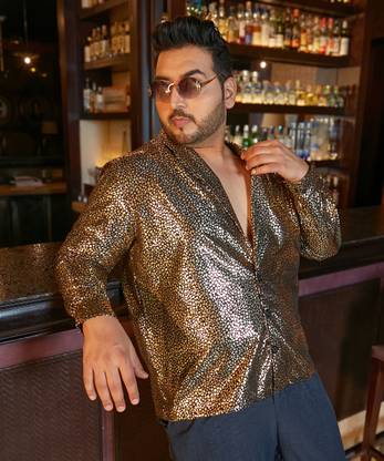 Instafab Plus Men Printed Casual Multicolor Shirt