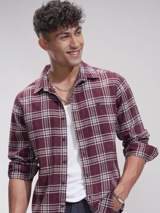 HIGHLANDER Men Checkered Casual Multicolor Shirt