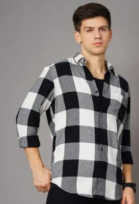 Om Creation Men Checkered Casual Multicolor Shirt