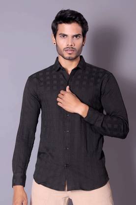 fitoda fashion Men Self Design Casual Multicolor Shirt