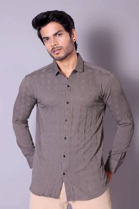 fitoda fashion Men Self Design Casual Multicolor Shirt