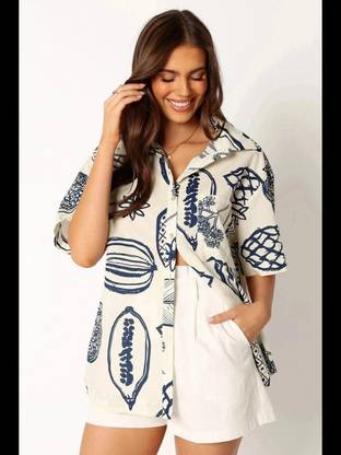 KOTTY Women Printed Casual Multicolor Shirt