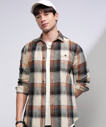 HIGHLANDER Men Checkered Casual Multicolor Shirt
