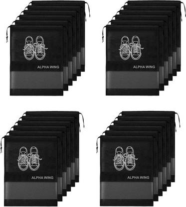 ALPHA WING ALPHA0324 SHOES COVER Polyester Black Flat Shoe Cover, Toes Shoe Cover