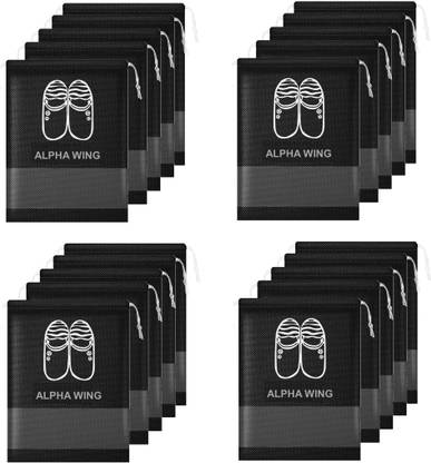 ALPHA WING ALPHA0524 SHOES COVER Polyester Black Flat Shoe Cover, Toes Shoe Cover