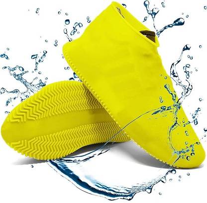 kdg trades High quality Silicone Rain Boot Cover Waterproof Anti-Slip Wearable Reusable Silicone Yellow Boots Shoe Cover