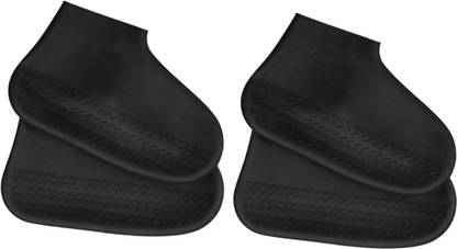 DIOXIT Shoe Cover for rain Reusable Waterproof Boot Cover Shoe Protector for Bike Silicone Black Boots Shoe Cover, High Ankle Shoe Cover, Toes Shoe Cover
