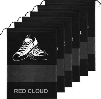 Cloudrevel Shoe Bag for Travel & Storage Travel Organizer for Women & Men Travel 06_01 Polyester, Plastic BLACK Boots Shoe Cover, Flat Shoe Cover, High Ankle Shoe Cover, Toes Shoe Cover