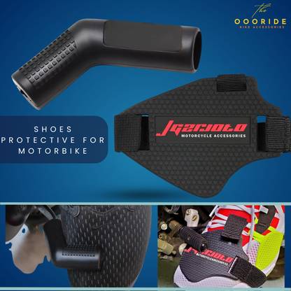 OOORIDE Shoe Protector & Gear Rubber Shift Protection Cover for Motorcycle Silicone Multicolor Boots Shoe Cover, Toes Shoe Cover