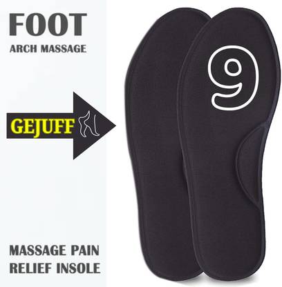 GEJUFF Size 9 Shoe Sole for Men & Women Memory Foam Inner Soft Pad Non Slip Form Form Arch Regular Shoe Insole