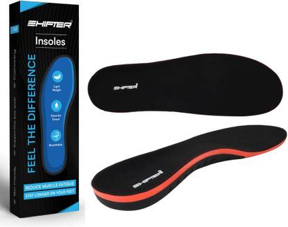 SHIFTER Gel Insole For Walking Running Badminton Pain Reduction Arc(43-46UK) Heel Support
