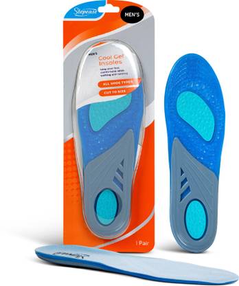 STEPEASE STEPEASE Insoles Gel Shoes For Men, Replacing Existing Insole, Thick Shoe Insert Silicone, Gel Full Length Regular, Sports, Orthotic Shoe Insole