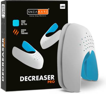 SNEAKARE Shoe Crease Protector - Shoe Crease Guard - Decreaser Pro with Gel Layer, Large PU Toe Regular, Sports Shoe Insole