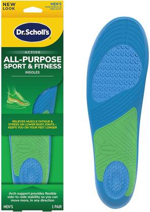 Dr. Scholl’s Athletic Series Sport Insoles For Men, 1 Pair, Size 8-14 Form Ball of Foot Regular Shoe Insole