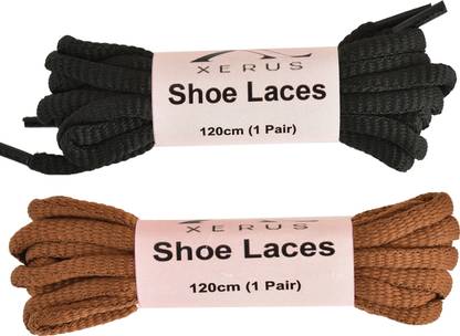 XERUS Shoe Lace Round Black Brown 120cm for boot sport flat canvas sneakers Shoe Lace