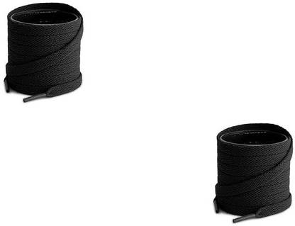 FEELZONE 2 Pair black Flat shoes laces wid Shoe Lace