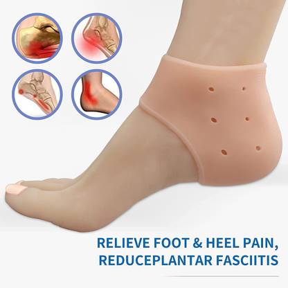 ROLAMO Silicone Heel Cups For Heel Pain,Heel Spurs Pain Relief