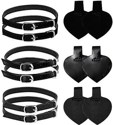 Healifty 3 Sets Detachable High Heels Anti Slip Shoe Straps Anti Loose Heels Ankle Shoe Lace