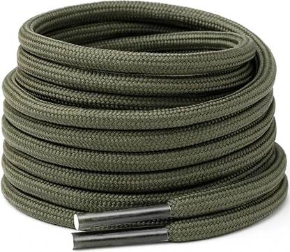 XERUS Shoe Laces Round Olive Green 150cm shoe laces for boot sport hiking Green shoes Shoe Lace