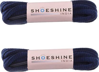 SHOESHINE Oval round sports shoelace pack of 2 pairs (120) Shoe Lace Navy Blue Shoe Lace
