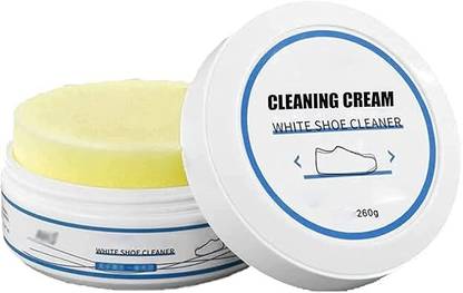 infinitystore White Shoe Cleaner Cream Canvas, Leather, Nubuck, Patent Leather, Sports, Suede, Synthetic Leather, Velour Shoe Cream